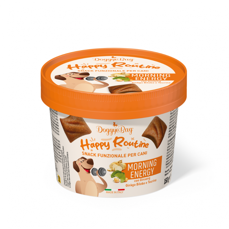 DoggyeBag Happy Routine Morning Energy con Ginseng e Taurina 150 g DoggyeBag Happy Routine Morning Energy con Ginseng e Taurina 150 g